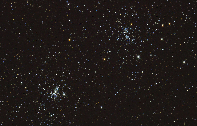 Double Cluster with Dobsonian