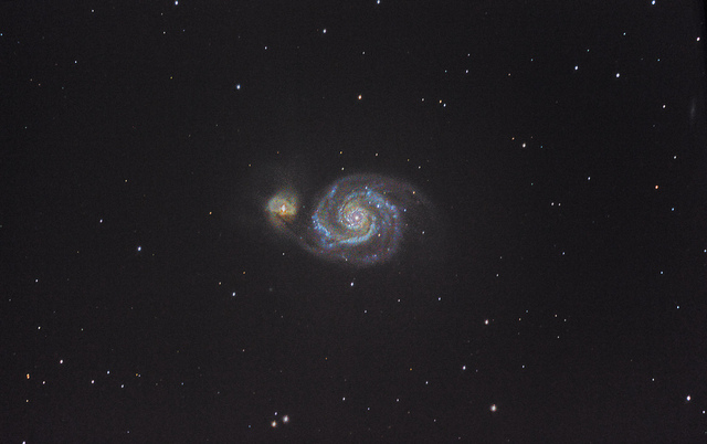 M51 with a Dobsonian