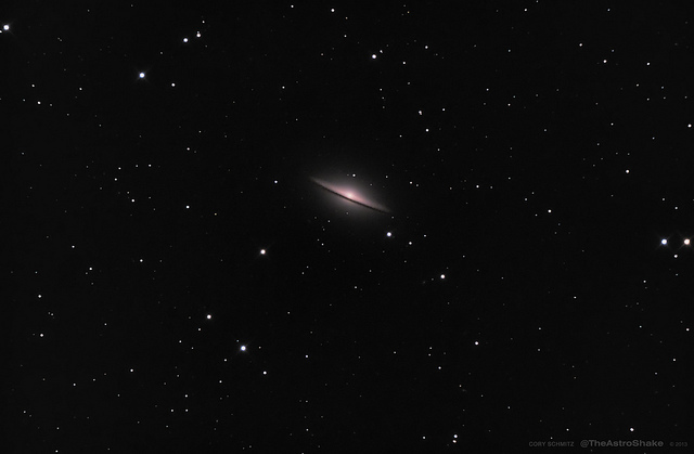 Sombrero Galaxy with a Dobsonian