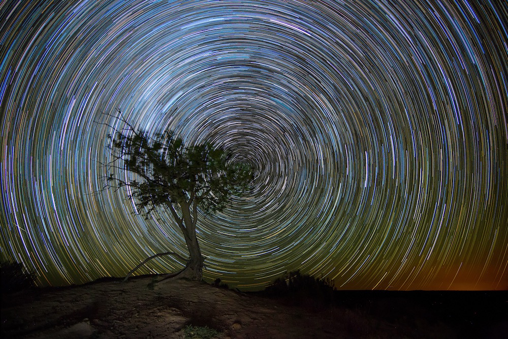 1 hour star trail