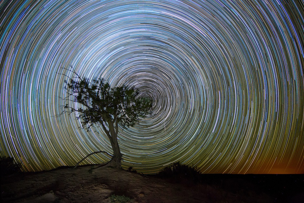 2 hours star trails