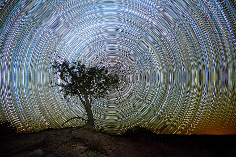 3.5 hours star trails