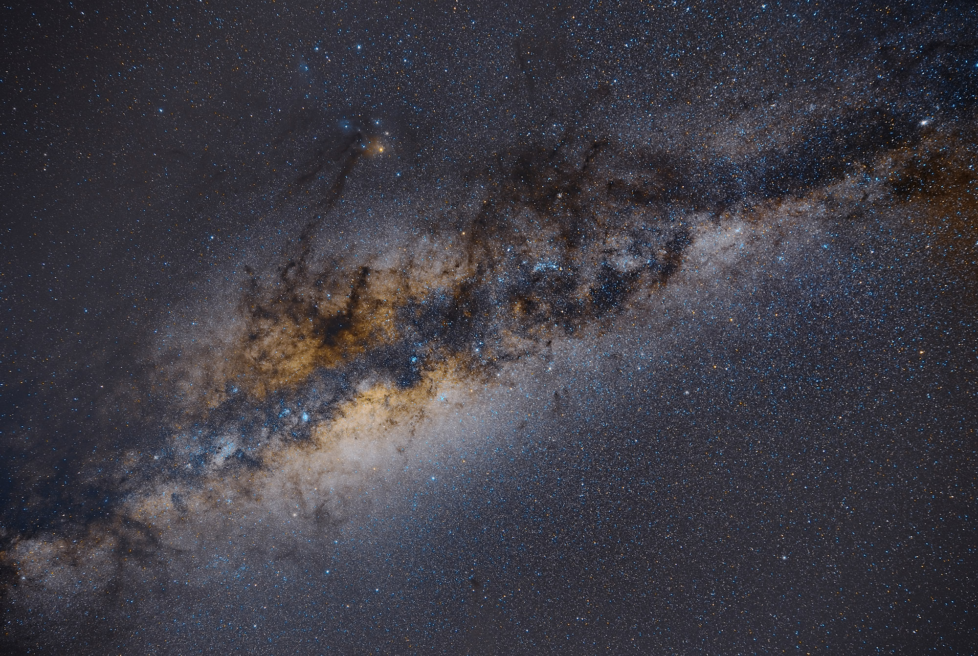 Milky Way Image Stack 5x180s