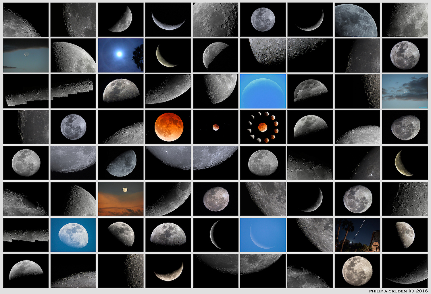 Philip Cruden moon collage