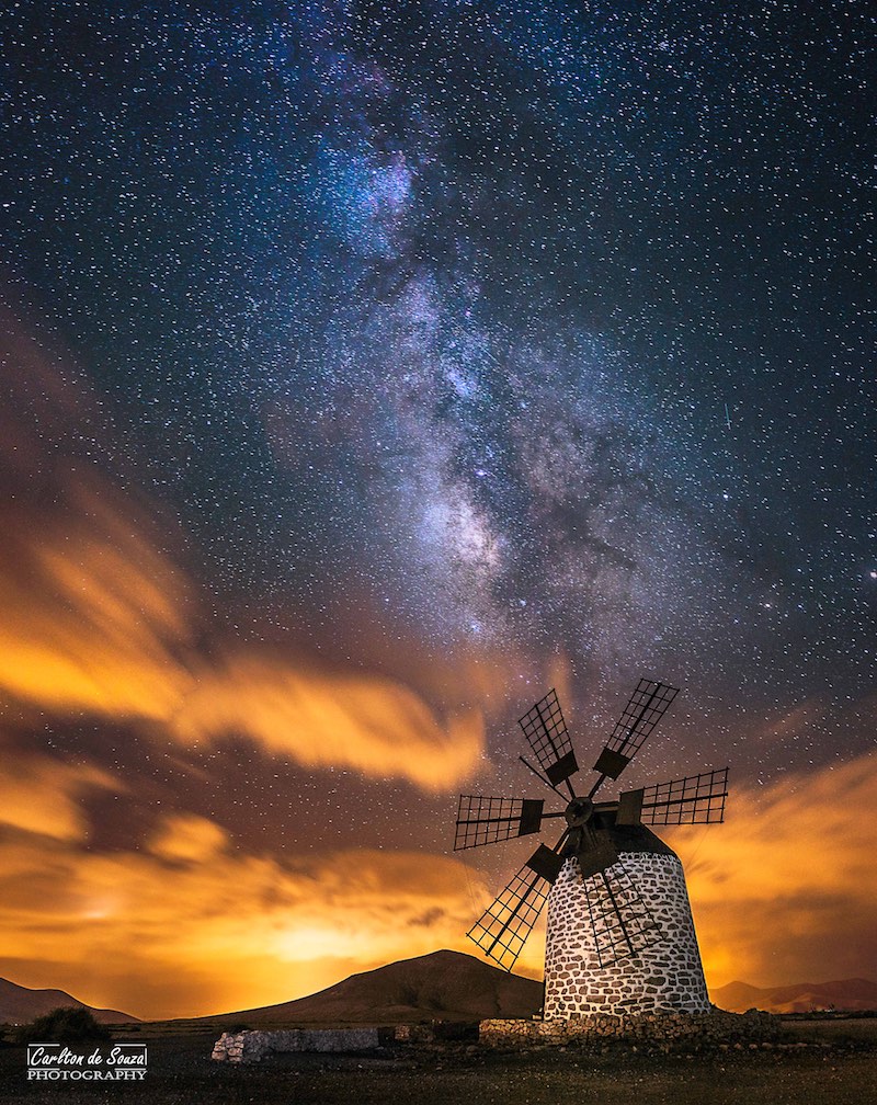 Carlton de Souza Milky Way windmill